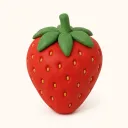 Week 10: klei-illustratie van een aardbei