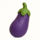 Week 28: klei-illustratie van een aubergine