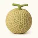 Week 34: klei-illustratie van een cantaloupemeloen